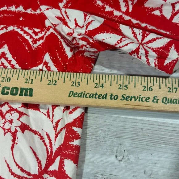 Vintage RJC Shirt Men XL Red Floral Made in USA Hawaiian Holiday Vacation Pocket - Picture 5 of 10